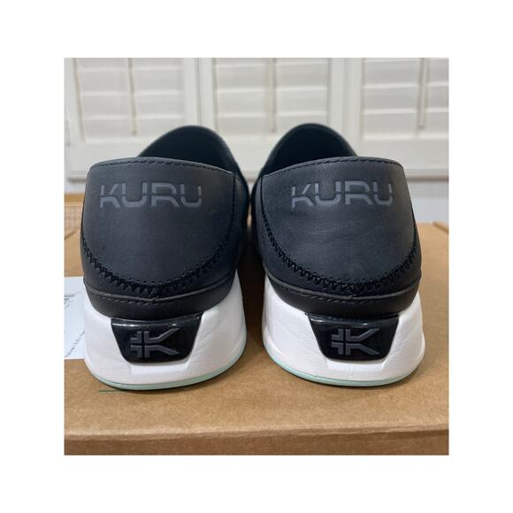 Kuru Women's Cloud Slip-On Comfort Shoes Black Leather Size 10.5 US 42 EU NWOB - Picture 8 of 11